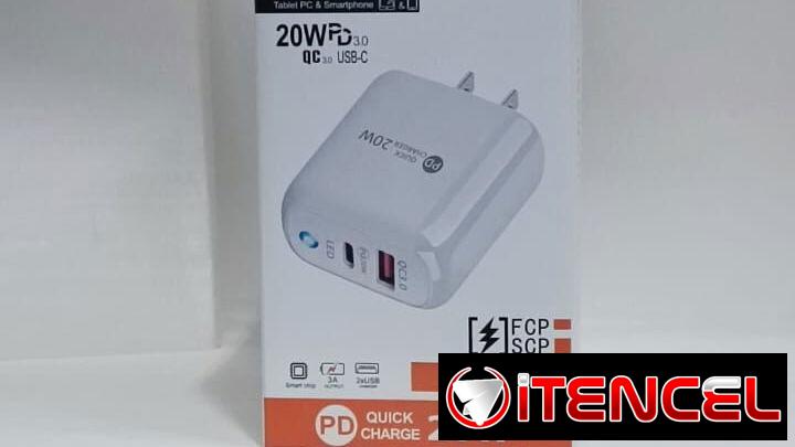 Cargador de carga rápida de 20w quick charge 3.0