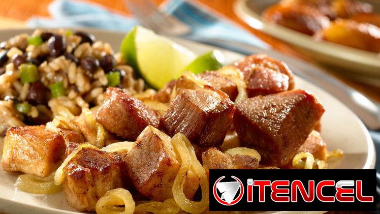 Masas de cerdo fritas para 20 comensales