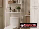 🚻 Estante Organizador de baño  💰 $23 USD  🧺 Diseño práctico y elegante, ideal para aprovechar el espacio del baño.