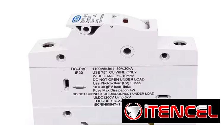 PortaFusibles para Instalaciones Fotovoltaicas incluye Fusible a escoger de 16A o 32A