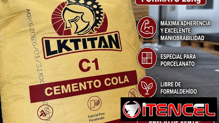 Cemento Porcelanico Gris Cola LKTITAN 25kg