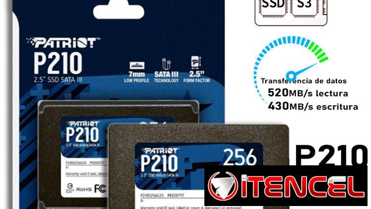 SSD 2.5” PATRIOT P210 DE 256GB|SATA III(6GB/s)|SELLADOS. 5410-9151