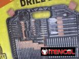 Kit de barrenas, puntas y accesorios de 246 piezas para perforación y atornillado en madera, metal y mampostería.