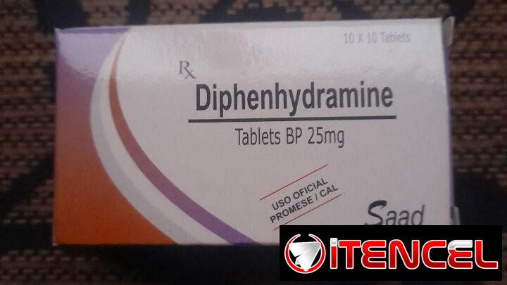 🔹 Difenhidramina  (Bedradilina) (25mg)
