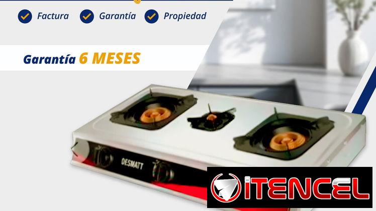 🚧 COCINA DE GAS DE 1 y 3 HORNILLAS VITROCERÁMICA MARCA DESMATT CON MAGNETO 6 MESES DE GARANTÍA 🚧