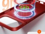Magnetic Slim-Fit Case para iPhone 17 Pro Max – Red