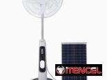 Ventiladores recargables grandes. Con Panel solar yBatería de lithium 70usd☎️53312267