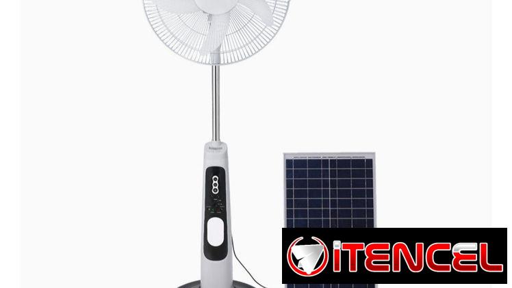 Ventiladores recargables grandes. Con Panel solar yBatería de lithium 70usd☎️53312267