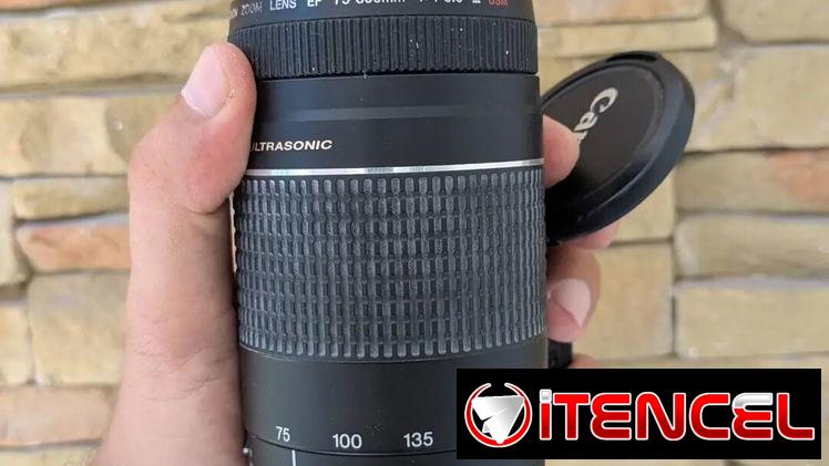 Lente canon 75-300mm III USM + accesorios