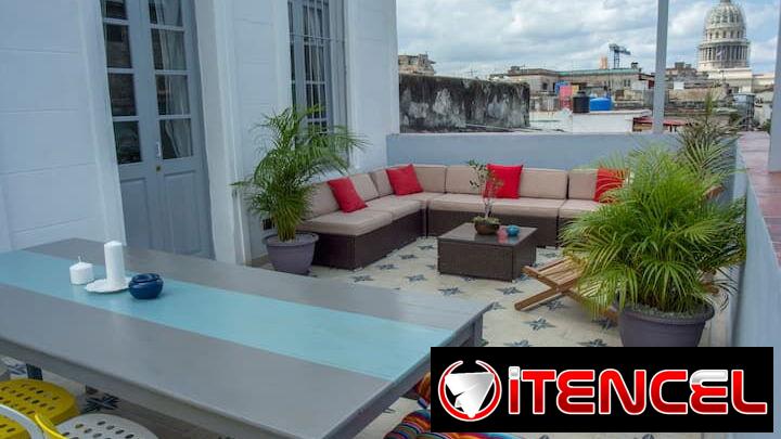 En La Habana, Cuba. 2 habitaciones, 3 camas, 2 baños.