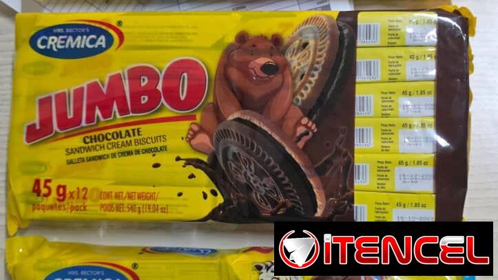 ✅ GALLETAS JUMBO RELLENAS 45G 💲 110 x unidad   📦 Caja de 120u: 13200 CUP  🔥 Oferta por solo 20 USD 😋 Sabores:  – Vai