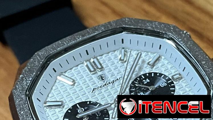 Reloj elegante para hombre, de cuarzo. Cronómetro, marca Poedagar.