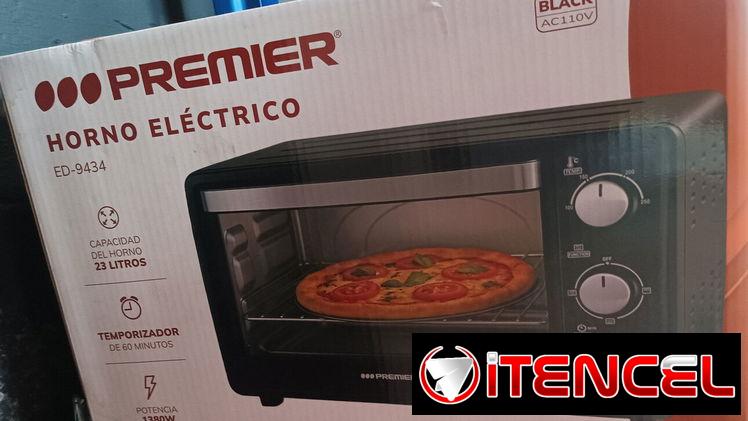 Vendo Horno eléctrico, Premier, 23L, 1380W, 60min, 100-250ºC, 497x358x320  -mensajería gratis y garantía
