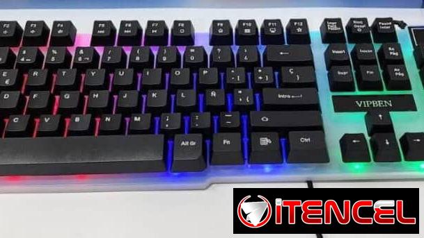 Teclado Gamer Led de fondo blanco F92 nuevo