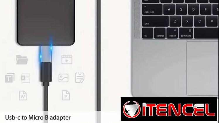 Adaptador Tipo Micro B a Tipo C Problemas con su disco duro y el cable de datos!! Tengo su solución!!!