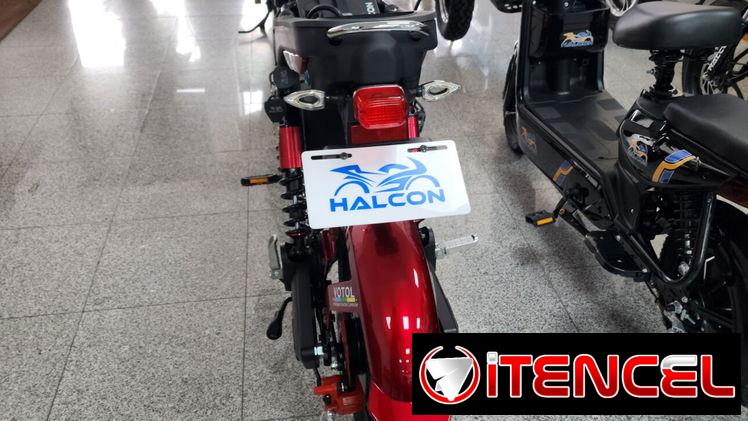 Bici moto Halcon en negra y rojas 48v 50ah 120km por carga
