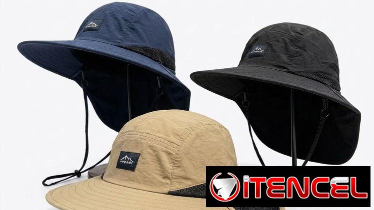 Pachangas con solapa cubre cuello. Sombreros gorras para protegerse del sol