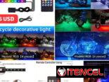 Sistema de LED decorativas RGB para motocicletas luces neón coloridas