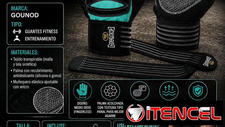 🏋️‍♀️GUANTILLAS 🏋️‍♀️ PARA EL GYM CON MUÑEQUERAS. MENSAJERÍA CON FACTURA. 📲 54833699