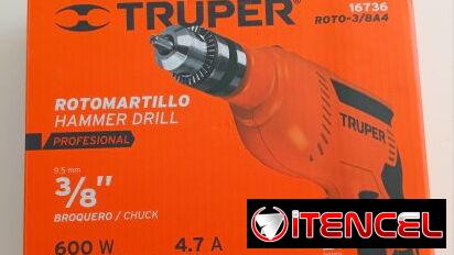 Taladro percutor Truper 3/8″ (9.5mm) $55 usd