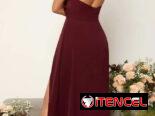 VENDO VESTIDO LARGO CON ESPALDA DESCUBIERTA, CRUZADO Y ANUDADO