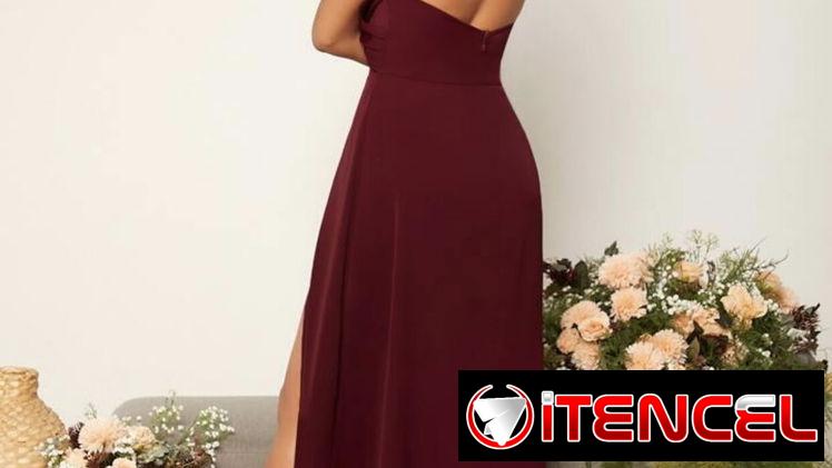 VENDO VESTIDO LARGO CON ESPALDA DESCUBIERTA, CRUZADO Y ANUDADO