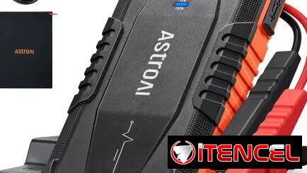 Arrancador Portátil AstroAI S8 1500A 12V con Power Bank, Linterna LED y Cables Inteligentes para Motores Gasolina 6.0L y