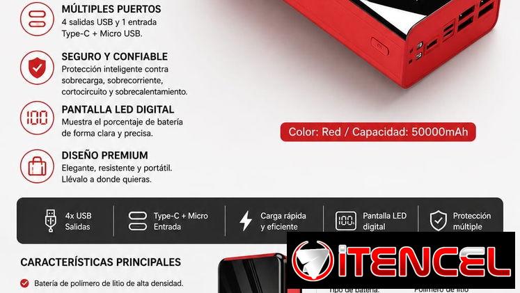 Power bank de 50000 mah