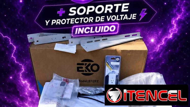 💜 Split Eko 1Tonelada + Soporte + protector de voltaje ⚡️ incluido ‼️