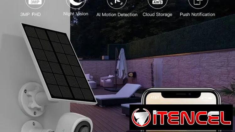 Camara de seguridad con panel solar
