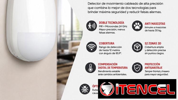 SENSOR HIKVISION CABLEADO DOBLE TECNOLOGIA
