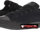 Tenis converse negros corte bajo