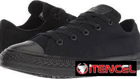 Tenis converse negros corte bajo