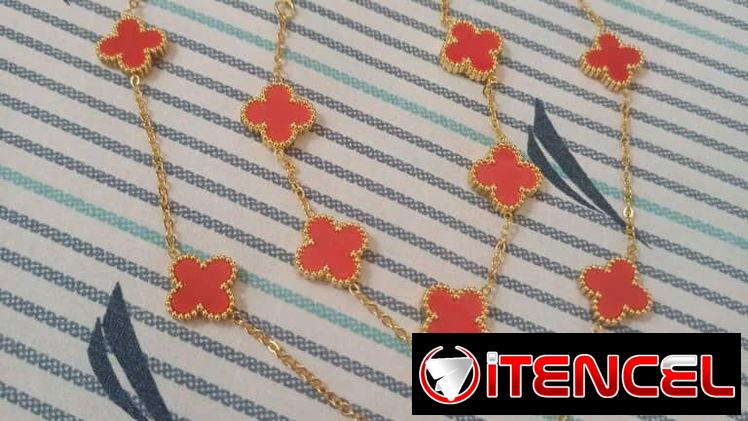 Juegos de acero inoxidable con enchape de oro 24k