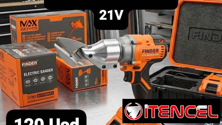 TIJERA DE HOJALATERO SIN ESCOBILLA FINDER MAX SERIES 21V, Garantía de 20 días, Entrega por un mínimo costo adicional par