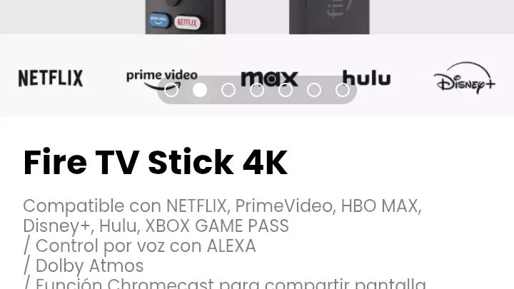 Fire TV Stick 4K. Control por voz con ALEXA. Nuevo
