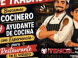 Buscamos Dependiente gastronómico, Bartender, Cocinero y Ayudante de Cocina