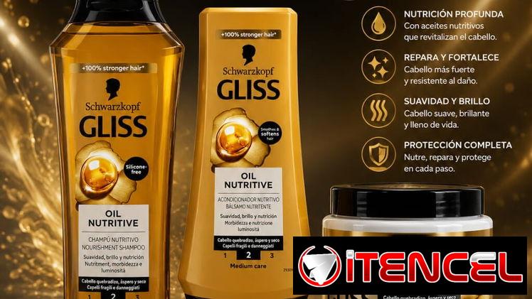 KIT PARA CABELLOS ÁSPEROS Y DAÑADOS, OLEO SCHWARZKOPF GLISS