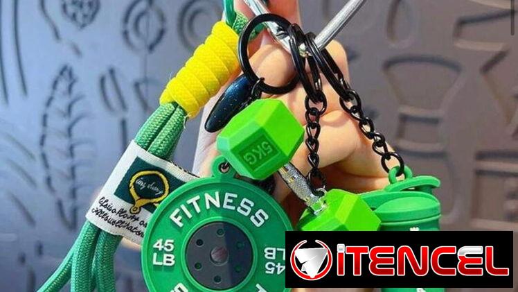 📌 Llavero fitness ✨ Ideal para amantes del gimnasio y la vida saludable. 💪 Diseño divertido y resistente. 🎁 Perfecto