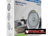 Ventilador recargable con lámpara led