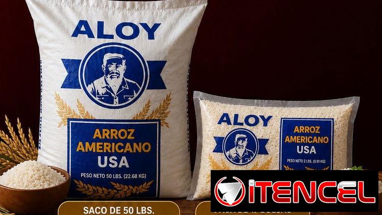 Sacos y pacas de arroz Américano de excelente calidad