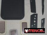 Set de cocina multifuncional/ tabla de cortar/ cuchillos/ ralladores/ cuchillo con fundas