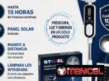 Ventilador Solar Estavel Recargable