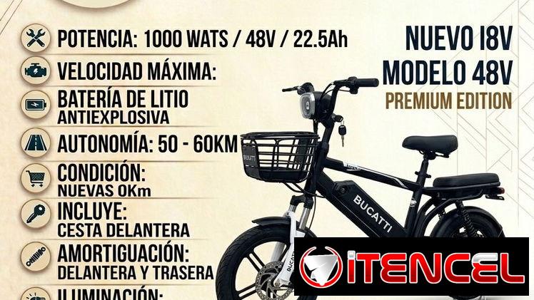 Bicicleta eléctricas bucatti (1100)