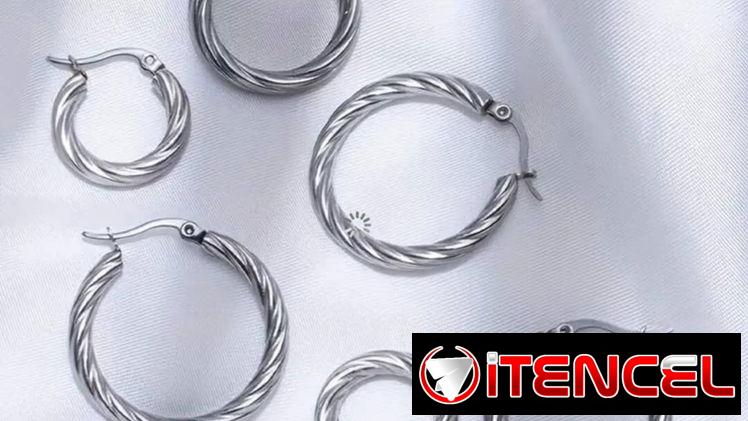Joyas de acero quirúrgico plateado y dorado. El oro moderno más duradero y con más brillo