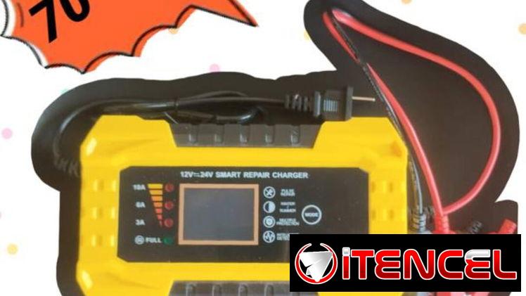 Cargador de batería inteligente de 12v hasta 24v auto conversión de 3A hasta 10A