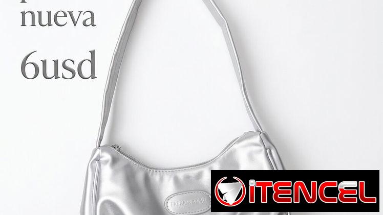 Cartera 1 solo uso plateada