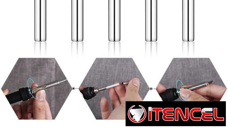 Cautin de 60 watts con regulación de temperatura de 200 a 450 grados. Máxima calidad de fabricación.
