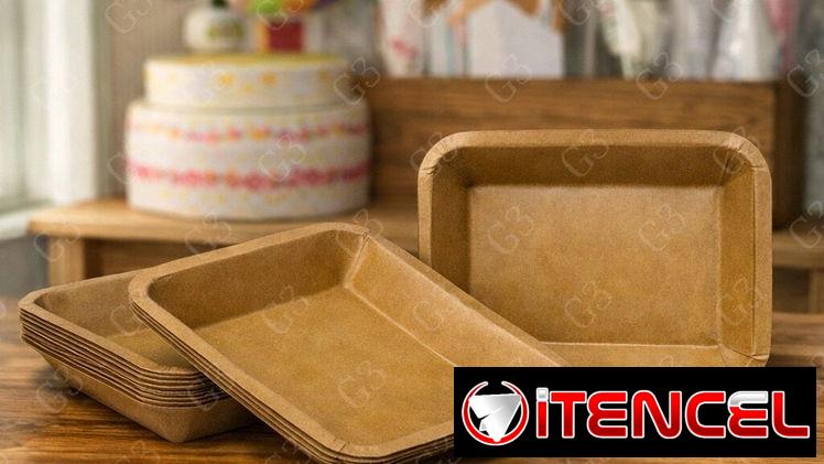Cucharas, servilletas, platos, vasos, bandejas encerradas, absorbentes