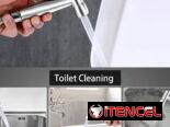 Ducha para inodoro portátil con construcción de acero inoxidable